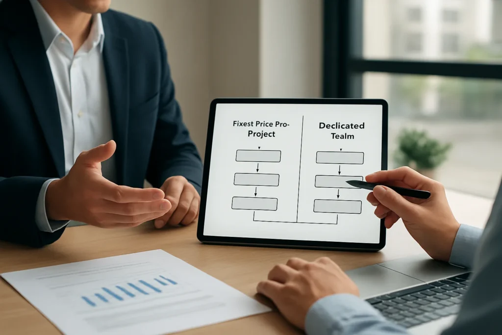 Fixed-Price Project ou Dedicated Team : quel modèle choisir pour votre développement logiciel ?