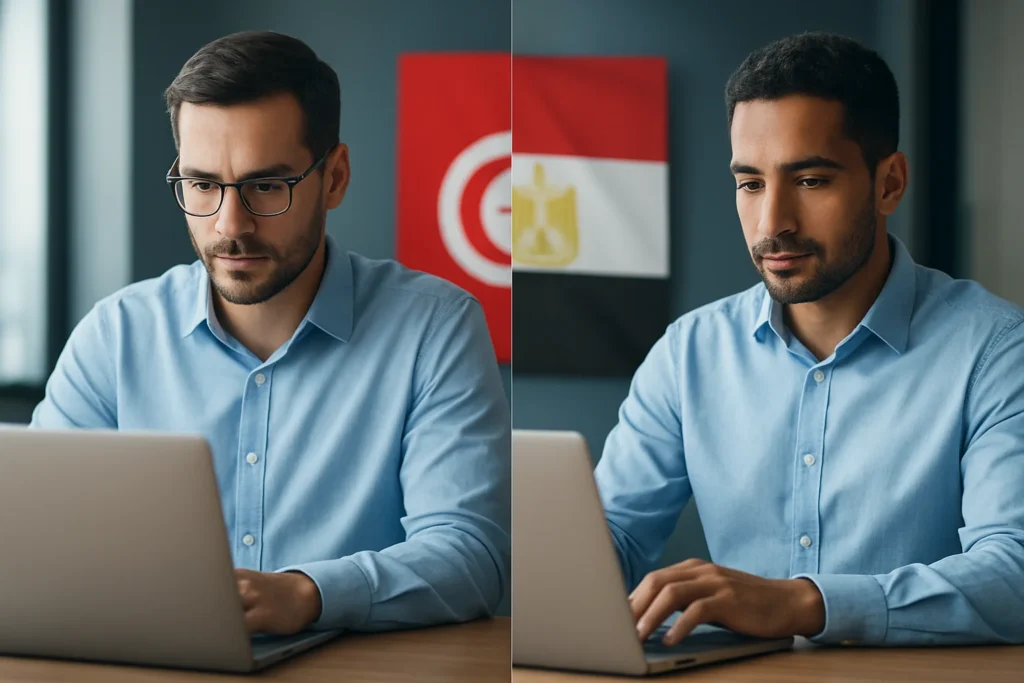 Nearshore software development Tunisie vs Égypte : quel choix pour votre équipe produit ?
