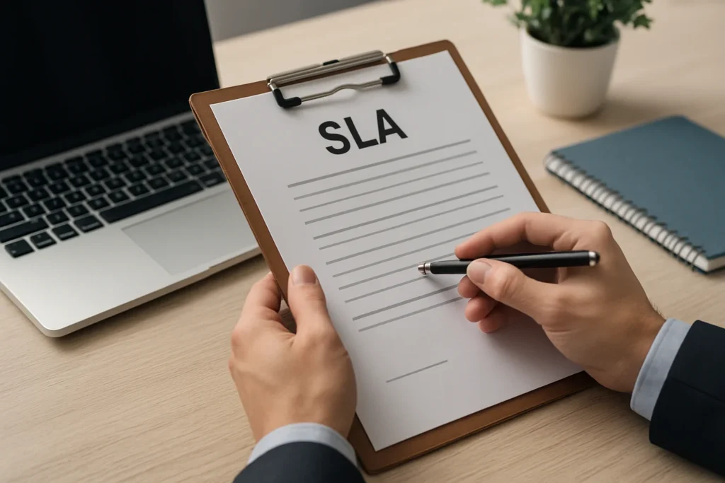 Que doit contenir un SLA de maintenance applicative ?