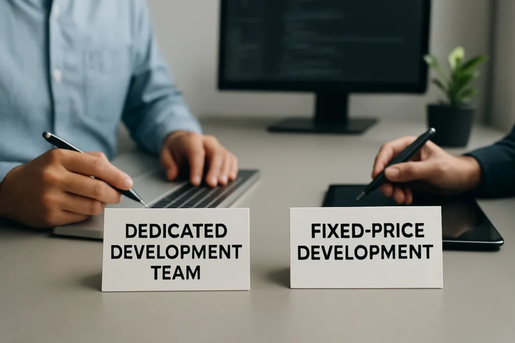 Dedicated Development Team vs Fixed-Price Development: which model fits your roadmap?