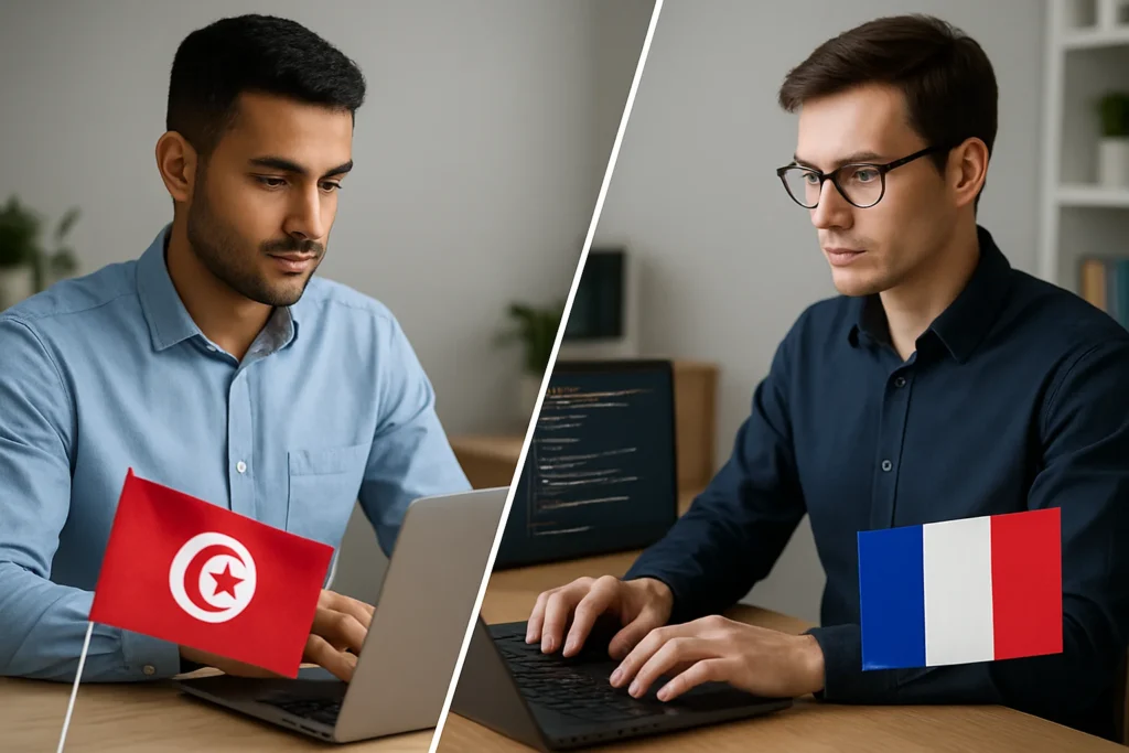 TJM développeur en Tunisie vs France : comparer les tarifs sans perdre en qualité